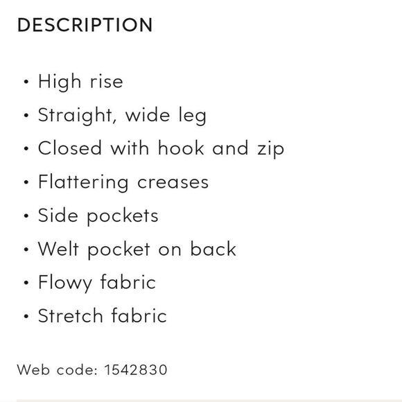 S.Oliver wide leg pleated trousers pants new with tags - Picture 3 of 16